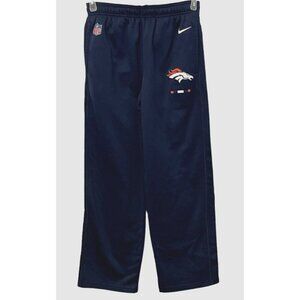 Nike NFL On Field Apparel Boys Denver Broncos Track Pants Size L Navy Pocket